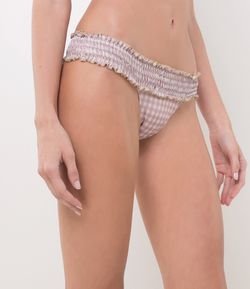 Biquíni Calcinha Vichy com Cós Franzido 