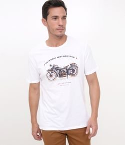 Camiseta Comfort com Estampa Moto