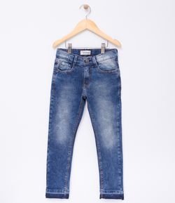 Calça Infantil Jeans com Rasgos - Tam 5 a 14