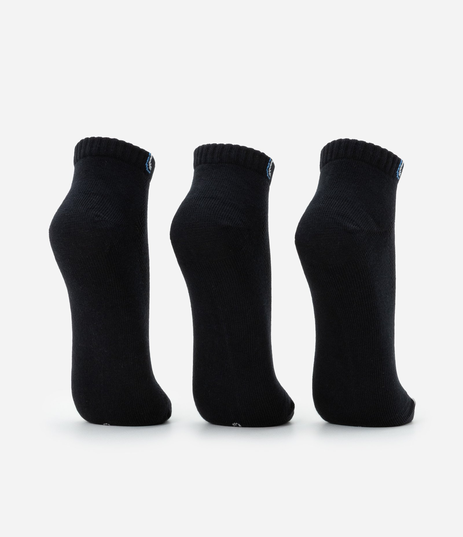 Kit 03 Pares de Meias Esportivas Cano Baixo Lupo Preto 3