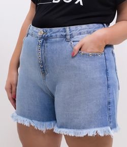 Short Jeans com Ilhós Curve & Plus Size