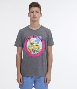 Camiseta com Estampa Simpsons