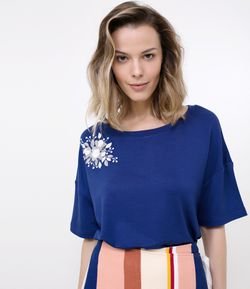 Blusa com Bordado Floral