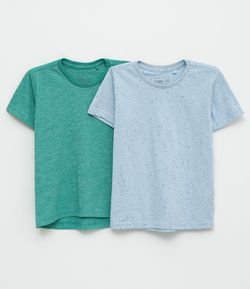 Kit Camiseta Infantil Lisa - Tam 1 a 4