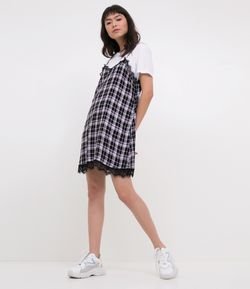 Vestido Slip Dress Xadrez