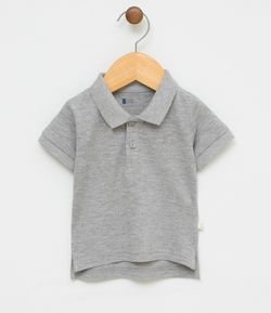 Camiseta Infantil Gola Polo - Tam 0 a 18 meses