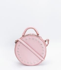 Bolsa Transversal Redonda com Strass