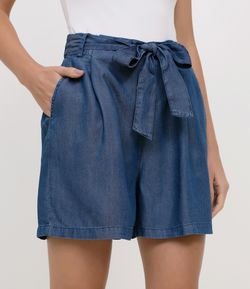 Short Jeans com Amarração 