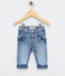 Calça Infantil em Jeans - Tam 3 a 18 meses