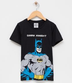 Camiseta Infantil com Estampa Batman - Tam 2 a 14