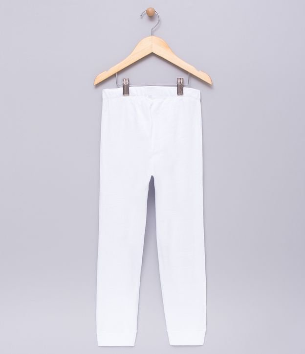 Pantalón de Pijama- Talle 6 a 14 Blanco 1