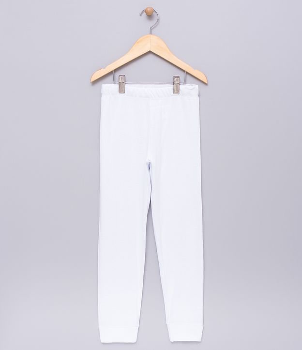 Pantalón de Pijama- Talle 6 a 14 Blanco 2