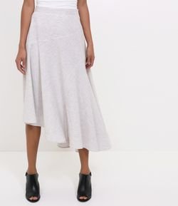 Saia em Linho Assimétrica