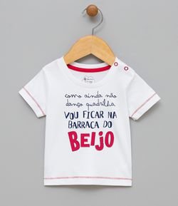 Camiseta Infantil Estampa São Joao - Tam 0 a 18 meses