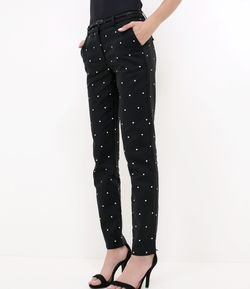 Calça Poá com Cinto
