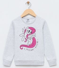 Blusão Infantil em Moletom My Little Pony - Tam 4 a 10