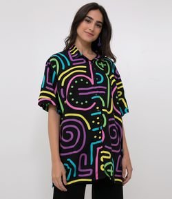 Camisa Oversized Estampada