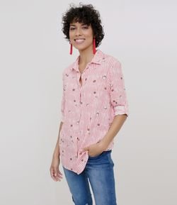 Camisa Alongada Listrada 
