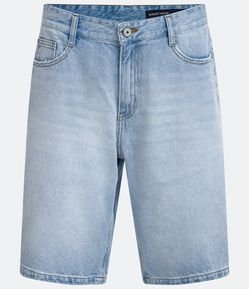 Bermuda Slim Jeans com Elastano