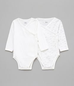 Kit Body Infantil Kimono Básico e Estampado - Tam 0 a 18 meses