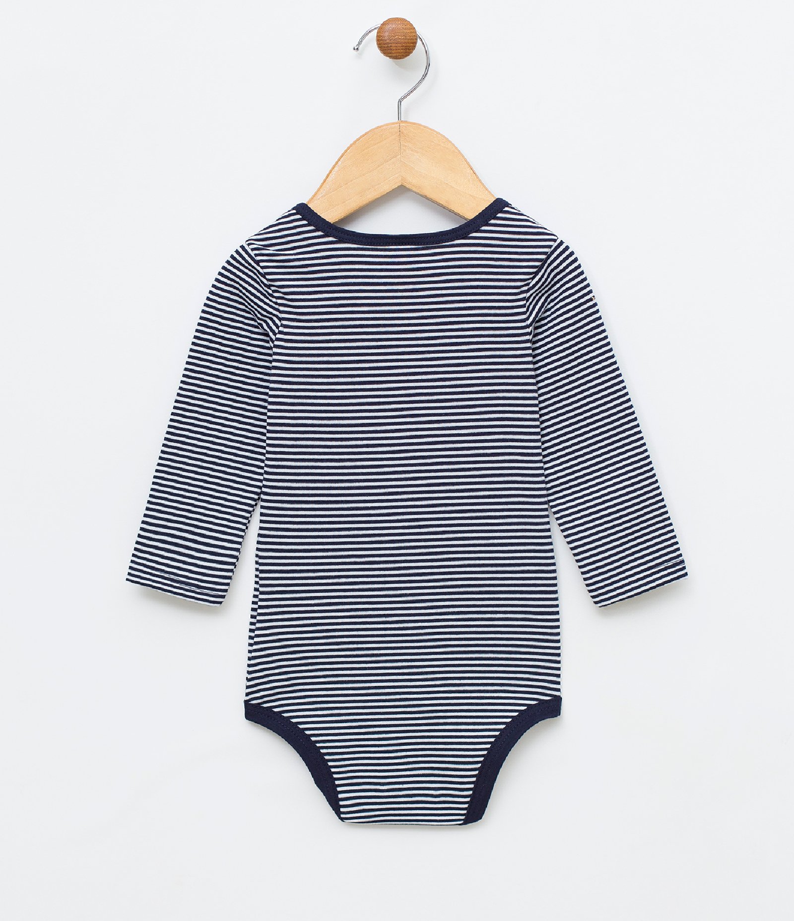 Body Infantil Listrado - Tam 0 a 18 meses Azul 2