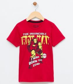 Camiseta Infantil Iron Man - Tam 4 a 14