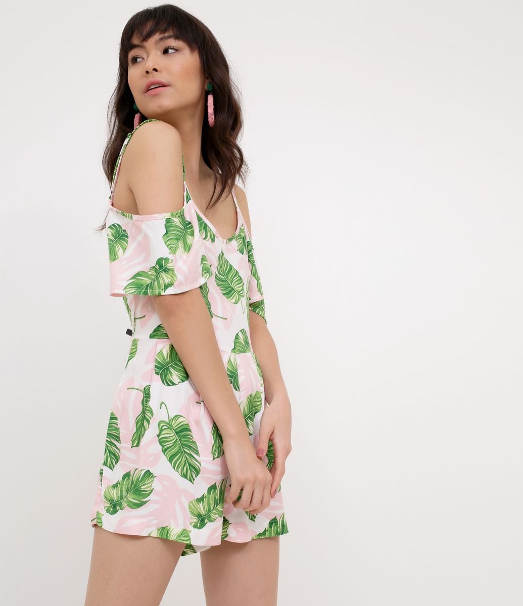 macacão curto estampado 2019