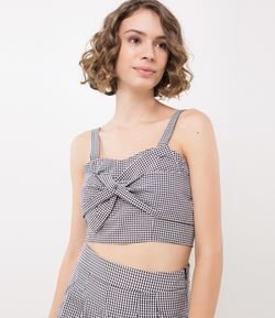 Blusa Cropped Vichy