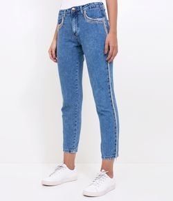 Calça Jeans com Fanjas 