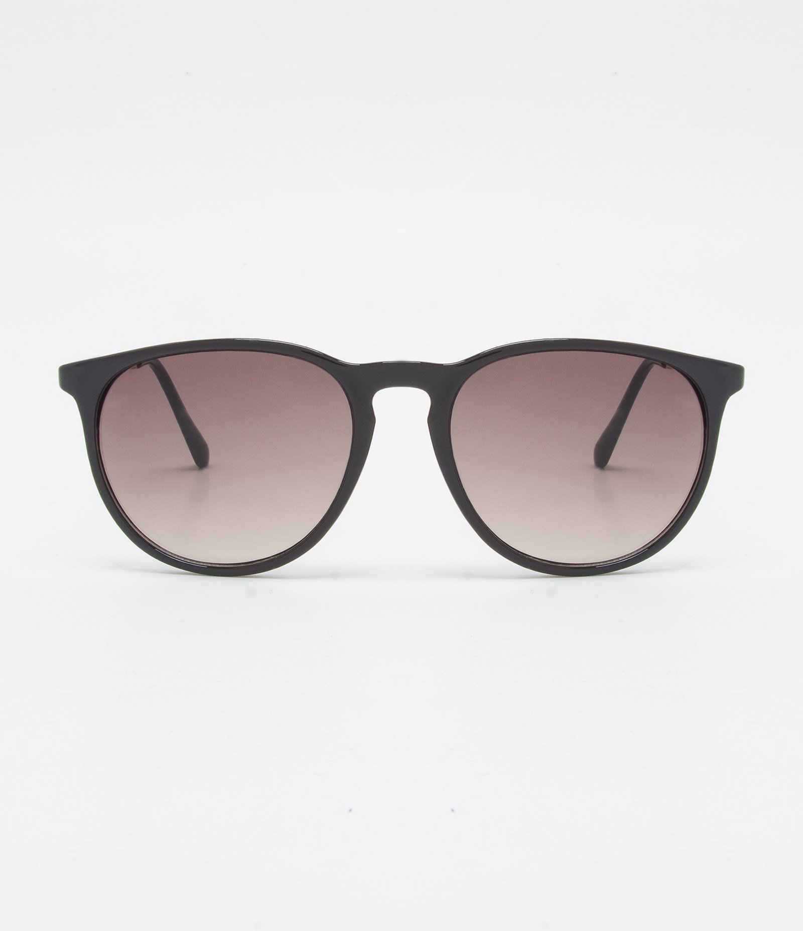 Óculos de Sol Redondo com Lentes Marrom Marrom 1
