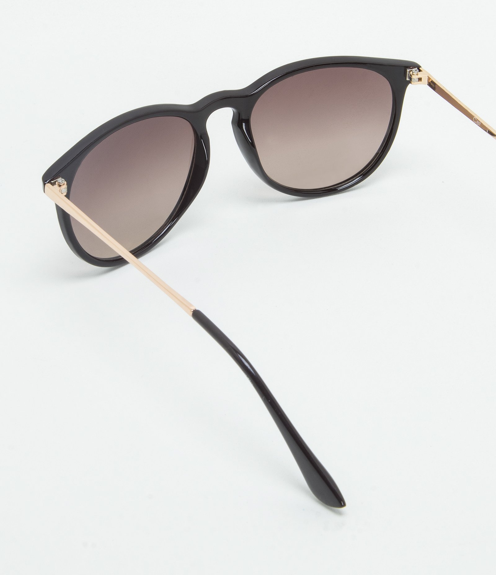 Óculos de Sol Redondo com Lentes Marrom Marrom 3