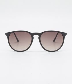 Óculos de Sol Redondo com Lentes Marrom