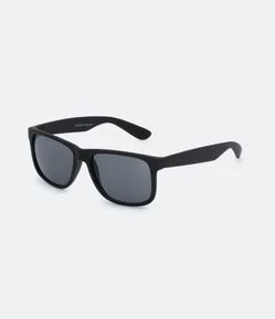 Óculos de Sol Quadrado com Efeito Fosco e Lente Fumê Degrade