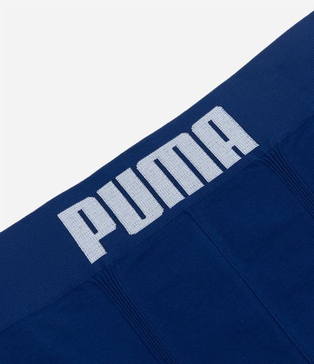 Cueca Boxer em Microfibra com Cós Elástico Puma Azul Marinho 4