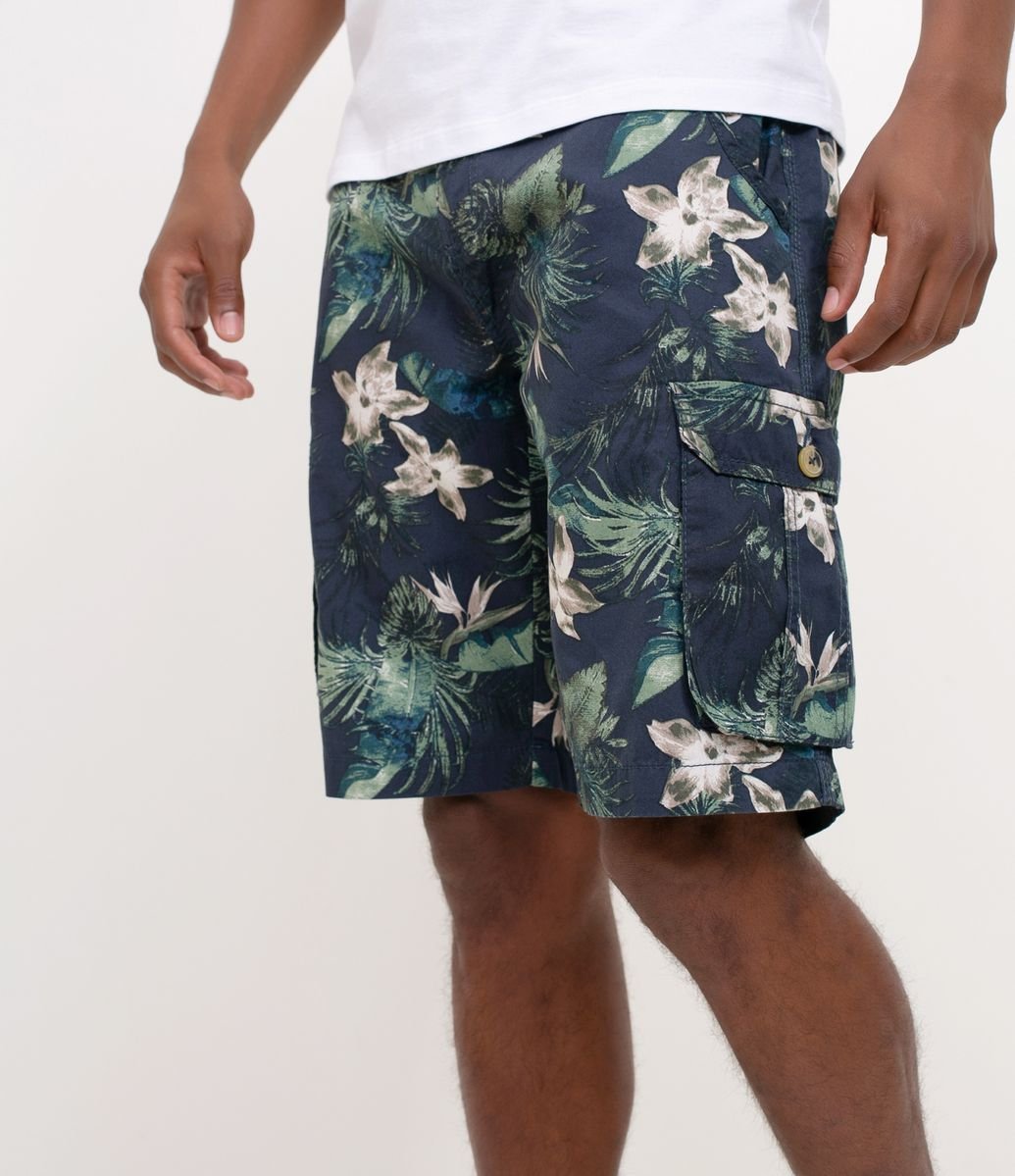 bermuda estampada floral