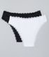 Imagem miniatura do produto Kit 02 Bombachas Básicas Bikini en Microfibra con Encaje Blanco  2