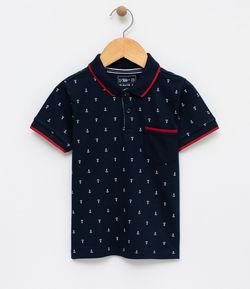 Camiseta Infantil Polo Estampada - Tam 1 a 4