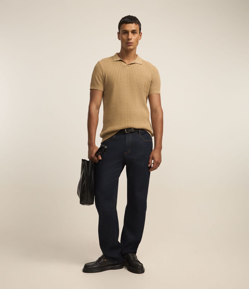 Masculina Cal Jeans Slim Cala Jeans Barra Dobrada Masculina Calça