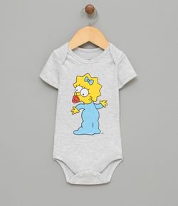Body Infantil Estampa Meg Simpsons - Tam 0 a 18 meses