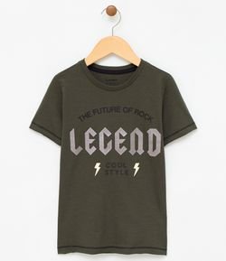 Camiseta Infantil com Estampa Legend - Tam 5 a 14