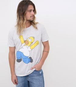 Camiseta com Estampa Simpson