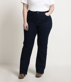 Calça Reta Jeans Lisa Curve & Plus Size