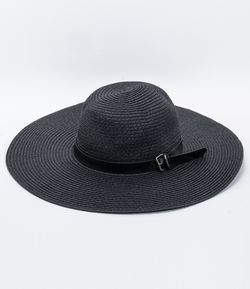 Chapéu de Palha Liso com Cinto