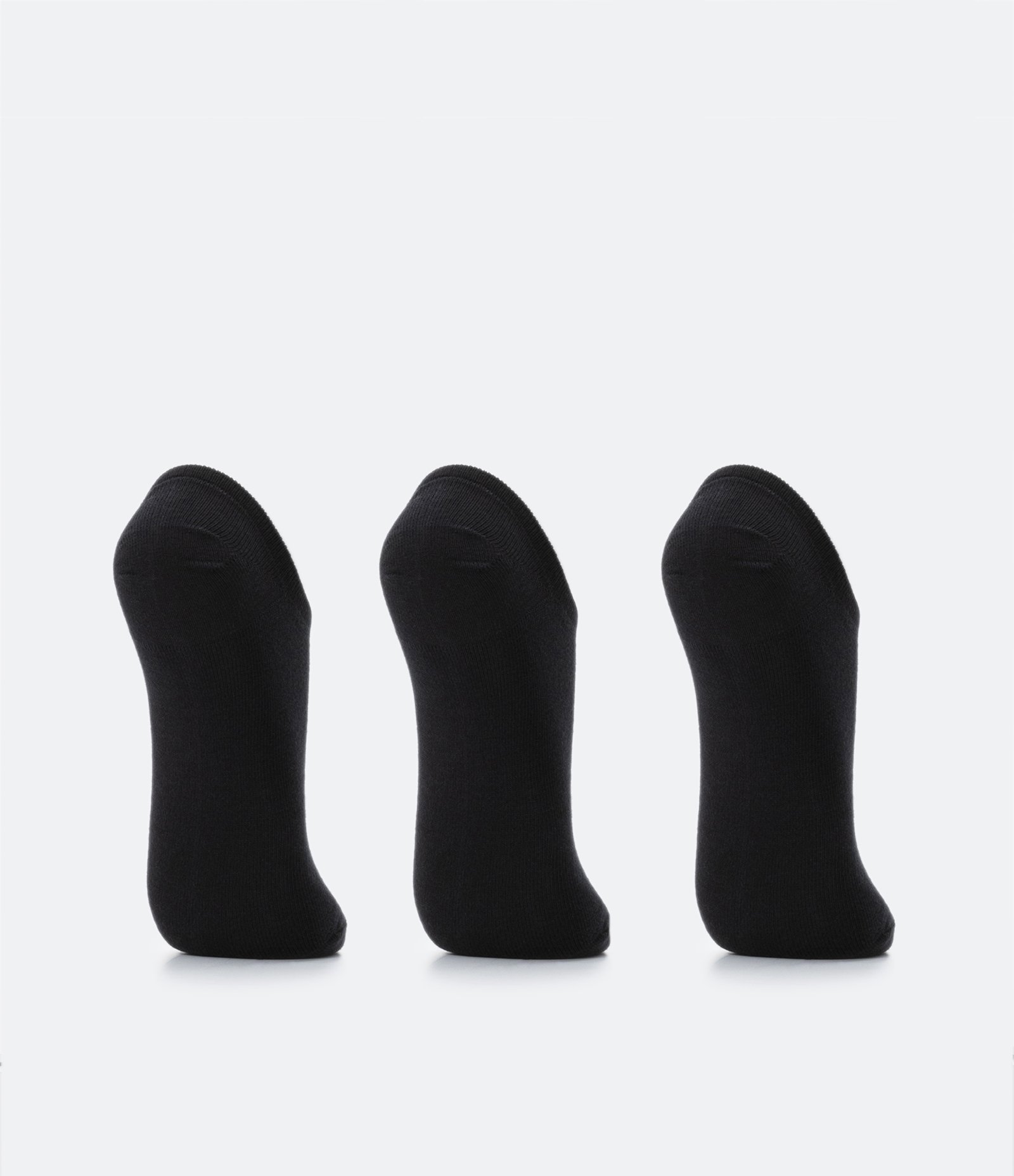 Kit 03 Meias Invisíveis Esportivas em Algodão Lupo Preto 3