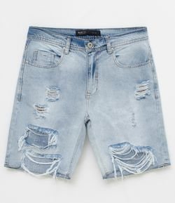 Bermuda Destroyed Em Jeans