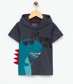 Camiseta Infantil Estampa Dinossauro  - Tam 1 a 4