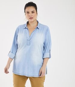 Camisa Jeans Lisa Curve & Plus Size