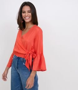 Blusa Cropped com Amarração
