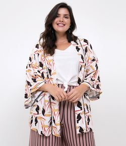 Kimono Estampa Tucano Curve & Plus Size