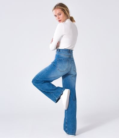 calça jeans wide